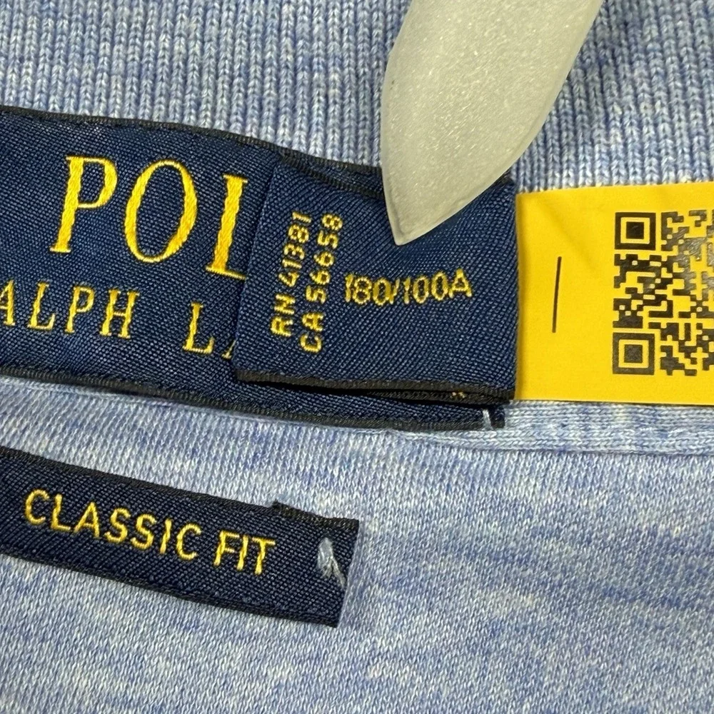 Polo by Ralph Lauren Polo Shirt Men's Size L Light Blue w/ Brown Pony